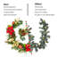 Guirlande de Noël 6 pi, guirlande de Noël pré-éclairée avec lumières - thème de Noël classique, alimenté par pile avec 8 modes d'éclairage et minuterie, décor polyvalent pour manteau de cheminée