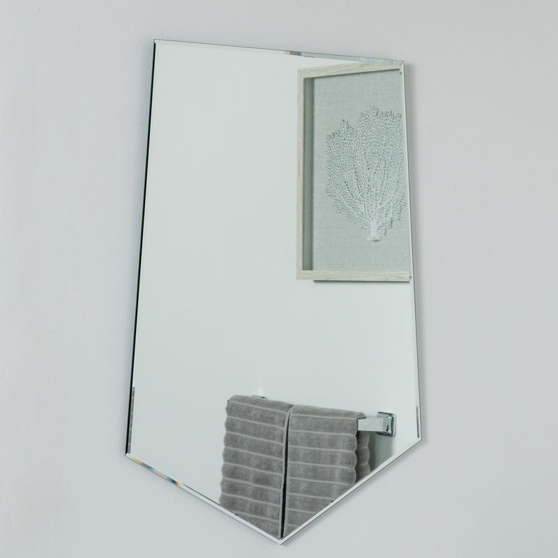 Miroir décoratif biseauté sans cadre Stickel