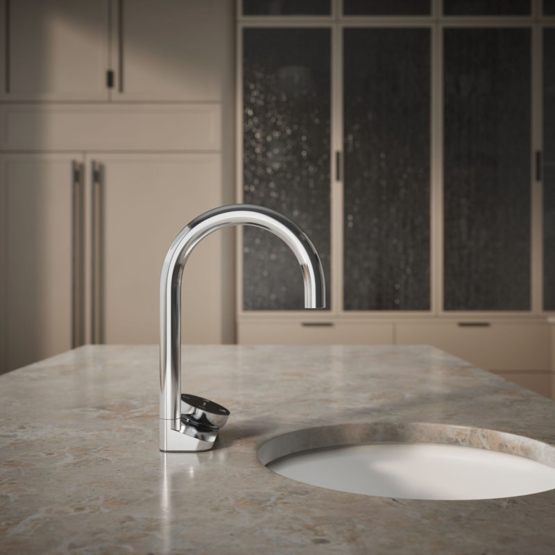 Aquifer4-In-1 Short Arc Beverage Faucet, Polished Chrome