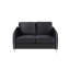 Causeuse moderne chic en velours noir Tisa-122255400