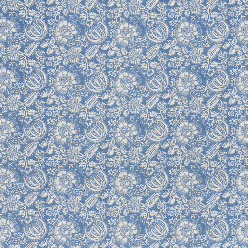 Tissu imprimé grenade, Indigo