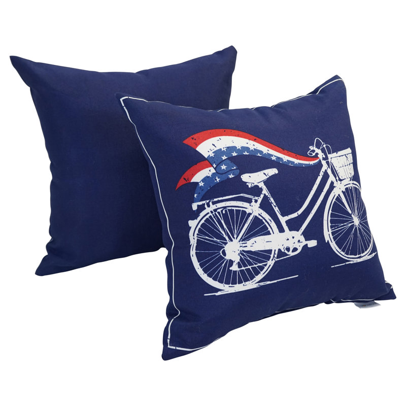 Outdoor Reversible Throw Pillow