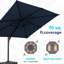 Parasol en porte-à-faux Sunbrella 118,1 po Sulyn 