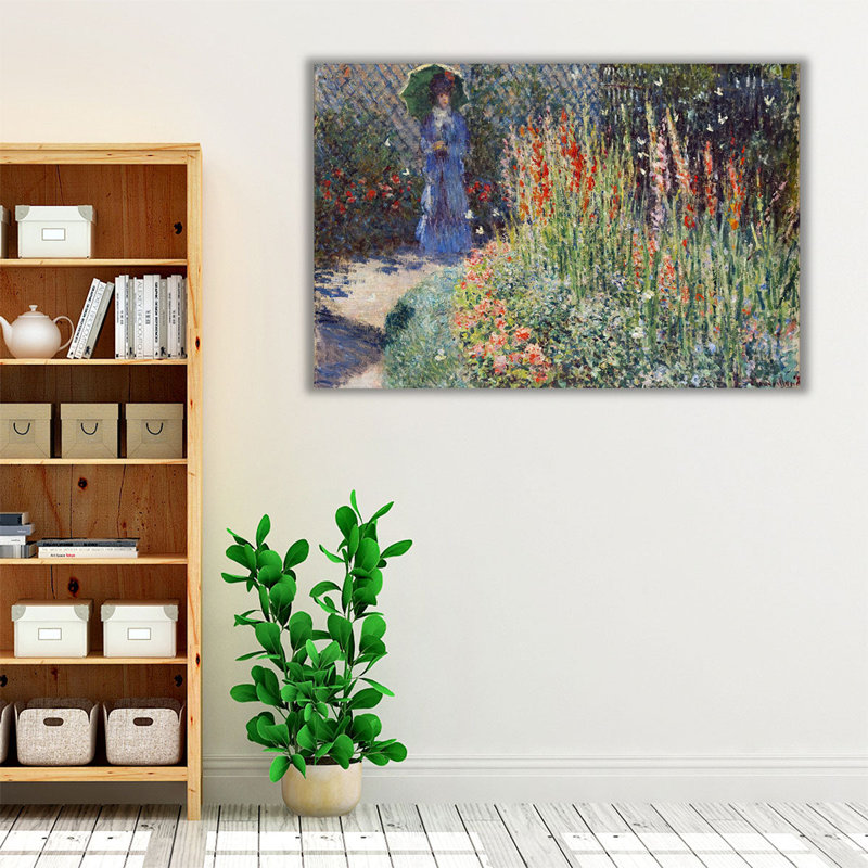 «Rounded Flower Bed, 1876», reproduction d'art sur toile, H 40 po x l 60 po