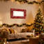 Ensemble de 3 impressions sur toiles murales en forme de flocon de neige-95351959
