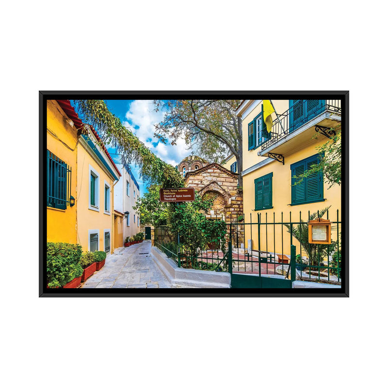 Athens, Greece IV by Nejdet Duzen - Print on Canvas, Black Framed, 101.6 cm H x 66.04 cm W