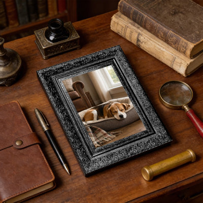 11" x 14" Black 3 PCS Pet Picture Frame for Travel Memory Display