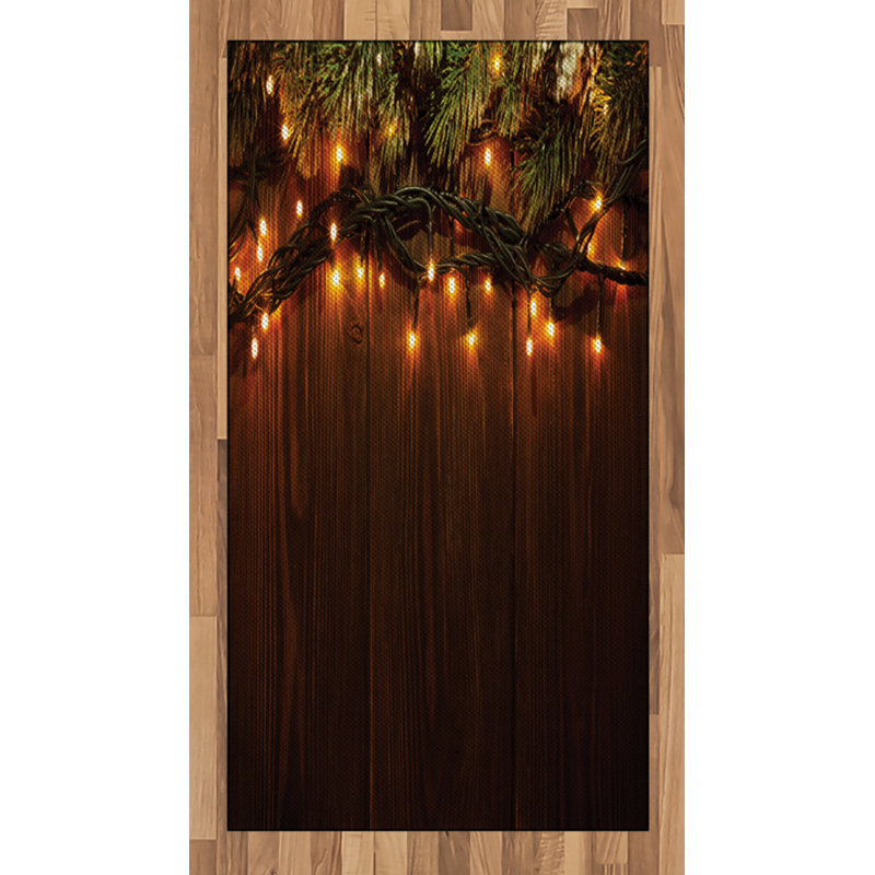 Branch Country High Density Long Fiber Poly Threads Decorative Area Rug Carpet, Rectangle 2'7" x 5'