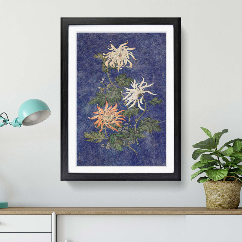 Flowers by Lang Shining - Picture Frame Painting Print, 36cm H x 27cm W x 2cm D, Black Framed