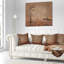 Coussin de photographie au-dessus d’un vieux temps paysage