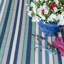 Tapis d'intérieur / extérieur en PET recyclé bleu / bleu sarcelle / ivoire Bristol-69792420