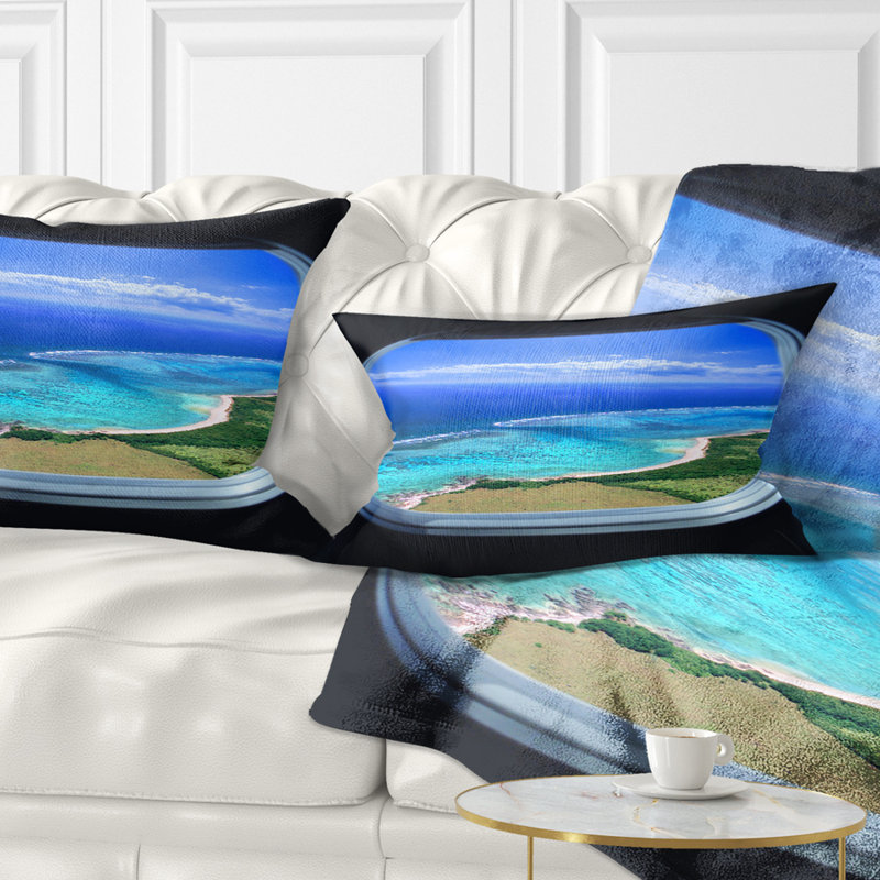 Coussin lombaire de fenêtre seascape ocean view