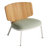 Low Fade Powder Coated Aluminum Outdoor Armless Lounge Chair with Sunbrella® Cushions-96831654-96831657