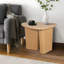 Table d'appoint de table fuselée (bois naturel)
