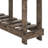 62.9" Console Table Entryway, Vintage Style With Metal Rivets & Storage Shelf, 4.5" Thick Desktop-1212402263