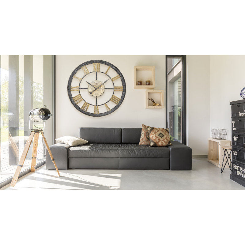 Olde World Oversized Metal Wall Clock, C4801