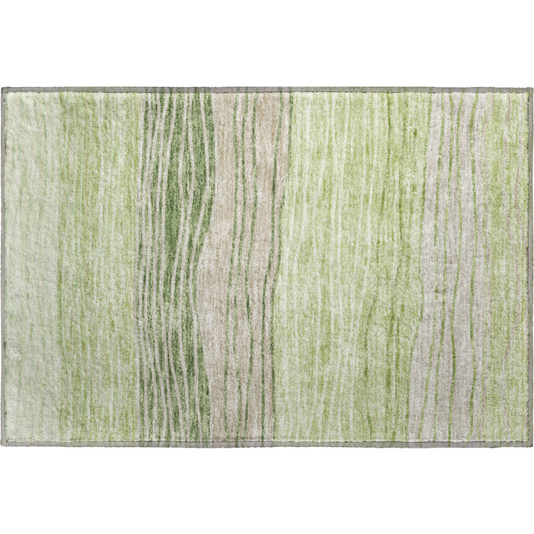 Premium Machine Washable Tweedy Aloe Rug
