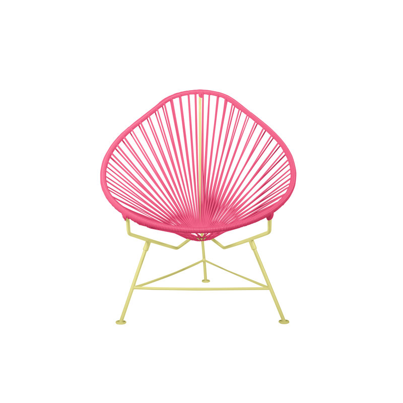 Chaise de jardin, Rose / Jaune