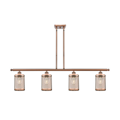 Luminaire suspendu cylindrique à 4 lumières Peraza
