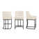 Donalda Upholstered 26'' Counter Stools With Metal Frame