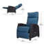 Garden Wicker Recliner Chair, Air Pump Adjustable Backrest Up to 150 Degree with Cushions-2078503479-2079340026