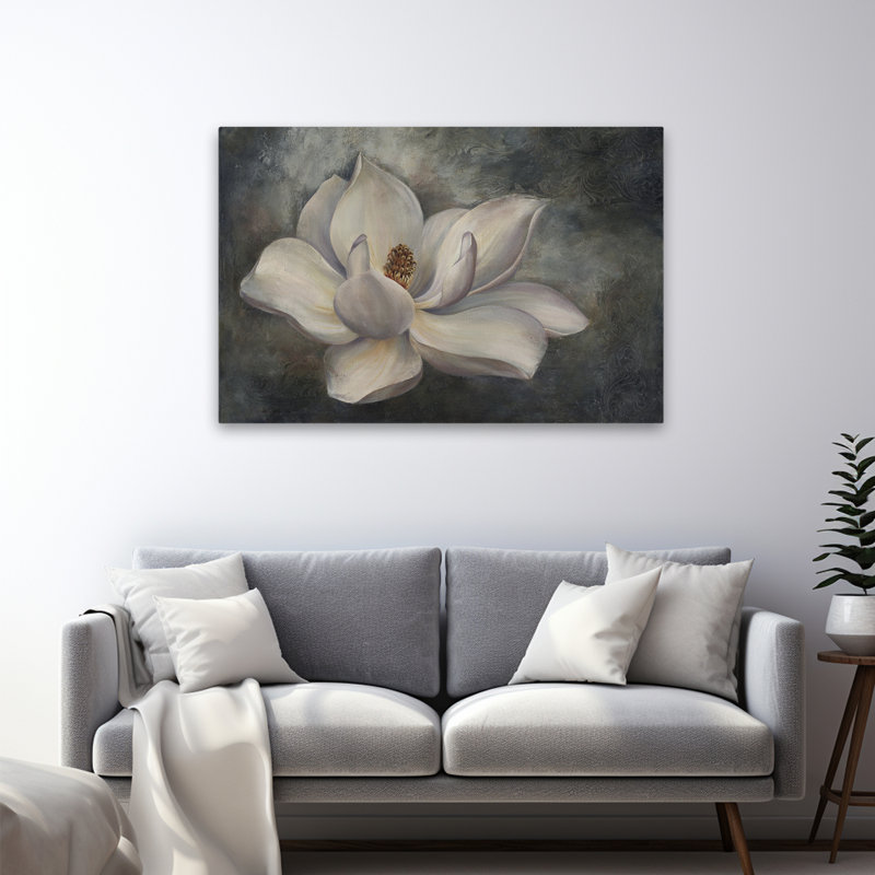 Plantes, fleurs, magnolia, art mural, H 32 po x l 48 po