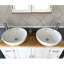 Arguelles 1230 mm Freestanding Double Vanity with Vessel Ceramic Basin