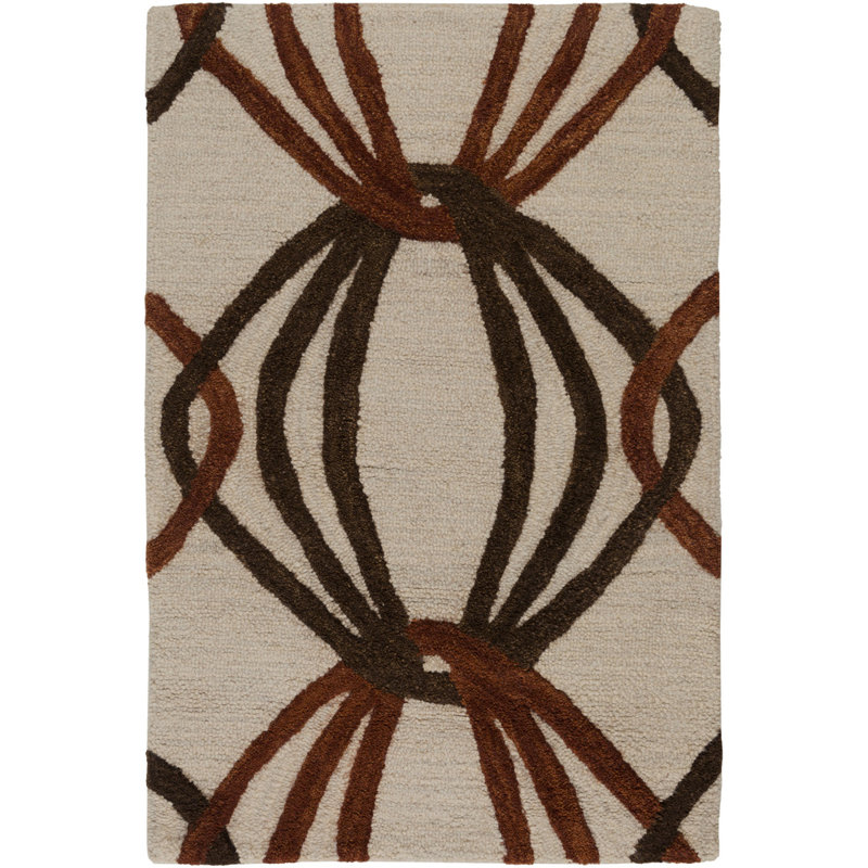 Sena Wool Geometric Indoor Rug, Rectangle 5' x 8'