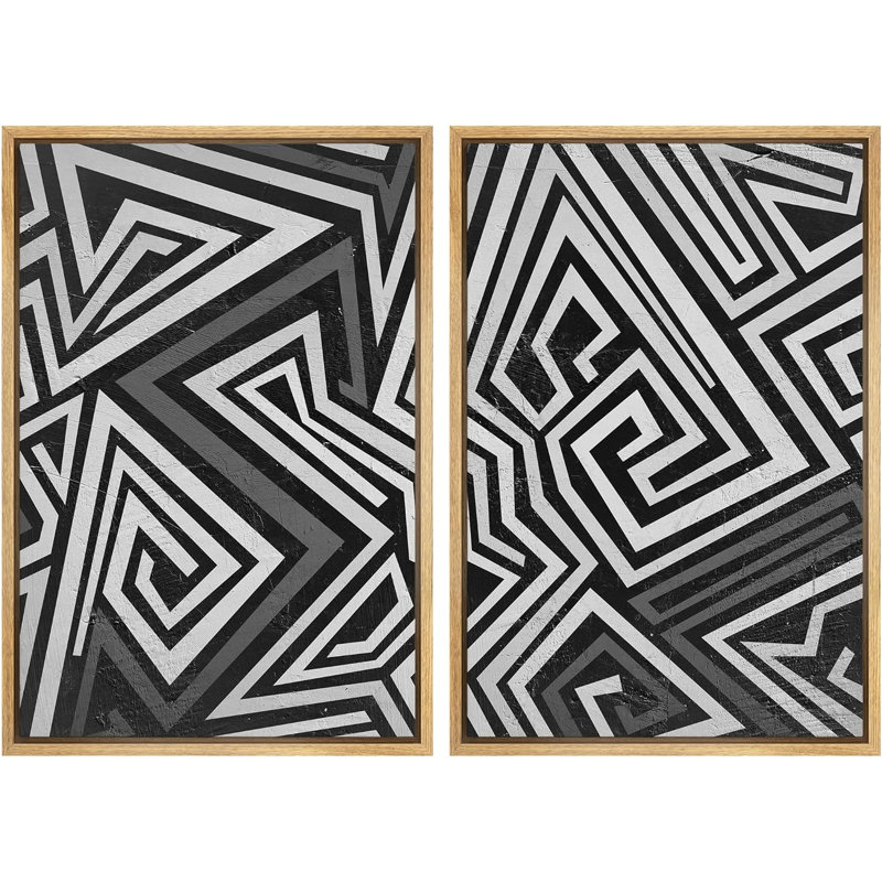 Ligne géométrique, graffiti foncé, art de rue, illustrations de formes abstraites, œuvre d'art moderne, chambre bohème