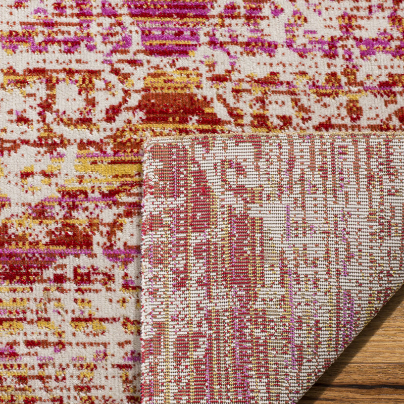 Xavier Block Print Hand Woven Area Rug, Rectangle 122 x 183 cm