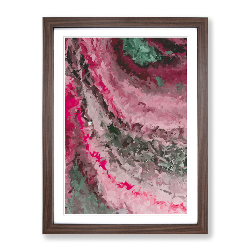 XV1022-4737X Transform Abstract - Print, 66cm H x 48cm W, White, Walnut Framed