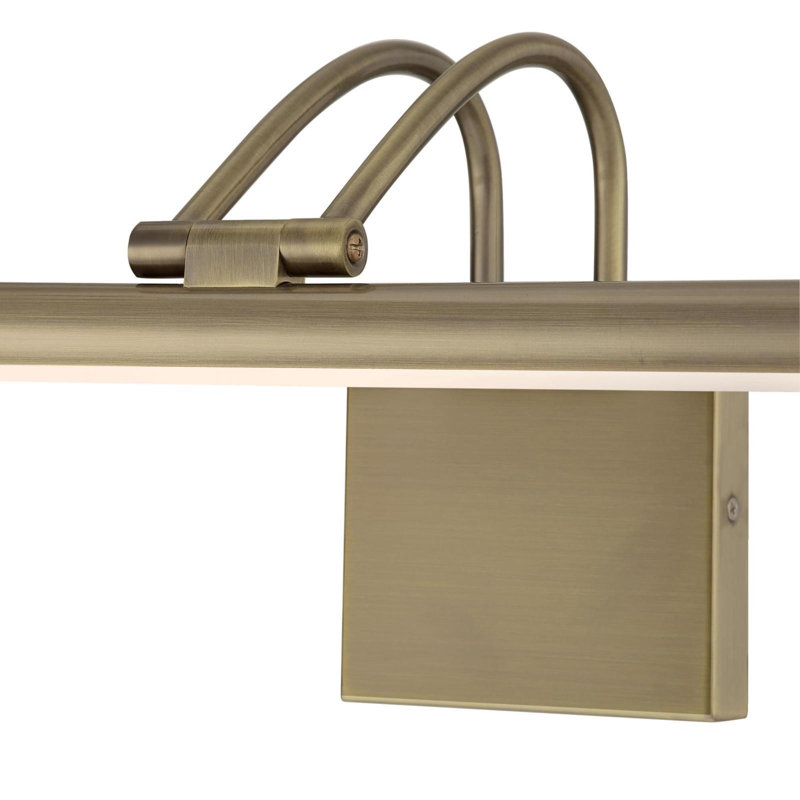 17'' Dimmable LED Wall Mount Picture Light, Antique Brass