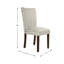 Chaise de salle à manger Parsons classique - Rayures grises et crème (paquet de 2)-133681350