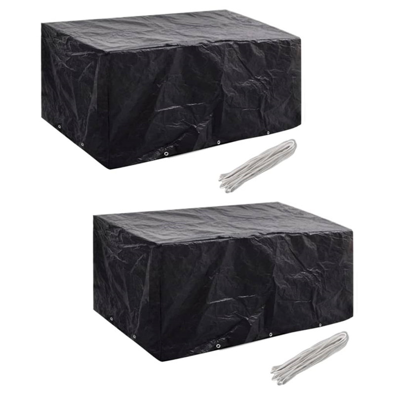 Outdoor Patio Dining Set Cover, 90cm H x 140cm W x 240cm D