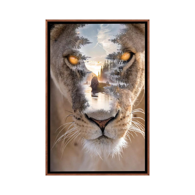 Wild Outdoors II by Paul Haag - Print on Canvas, Classic Brown Wood Framed, 66.04 cm H x 45.72 cm W
