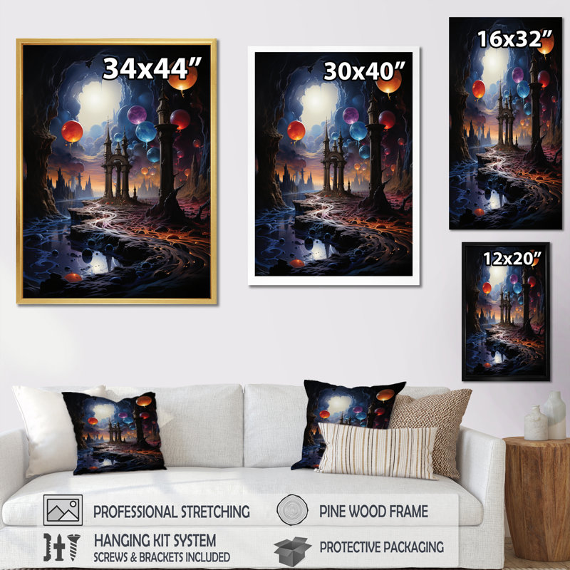 Reproduction sur toile «Izeyah», impression sur toile, H 44 po x l 34 po x P 1,5 po, Toile tendue