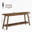 Table de canapé à 2 niveaux, console, table d'entrée très longue-1756613546