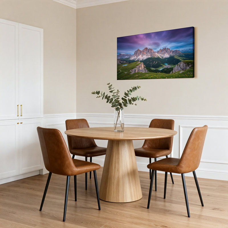Paysage de montagne, impression sur toile tendue sur toile, ensemble de 1, H 16 po x l 32 po