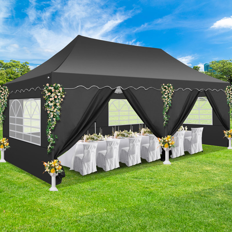 Auvent instantané ajustable 10 'x 20', Kaki