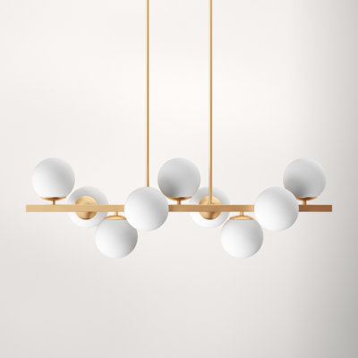 Viola 9 Light Metal Dimmable Chandelier