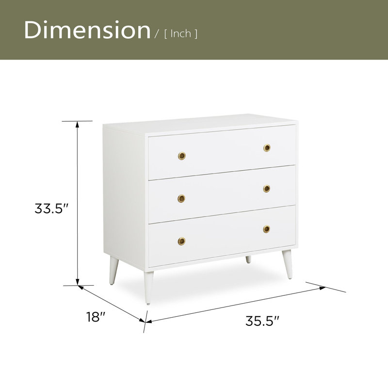 Commode à 3 tiroirs Harper