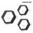 Emeria 3 Piece Hexagon Floating Shelf-633166846
