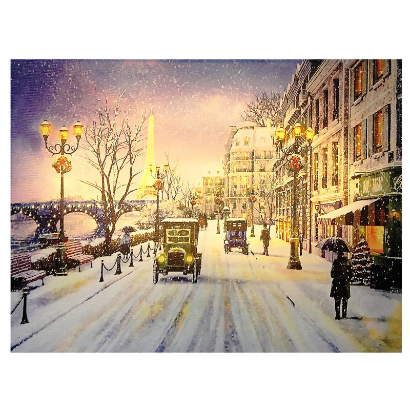 Art mural sur toile Snowy City
