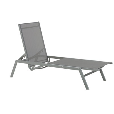 Kristyl 191cm Long Reclining Single Sun Lounger
