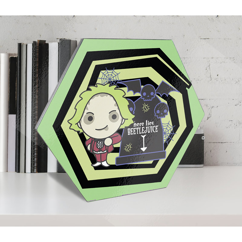 Beetlejuice (Here Lies-Chibli), impression sur bois