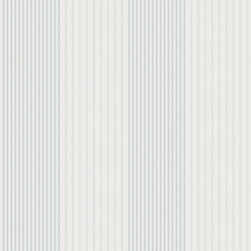 Essential Stripes Library Stripe Wallpaper, Blue Green