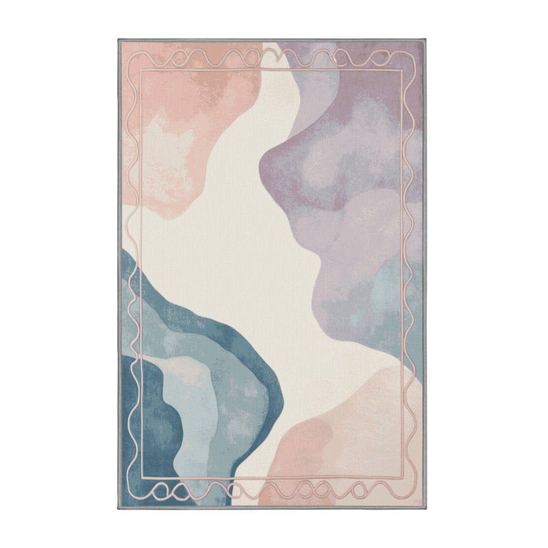 Coral Mist Rug, Rectangle 5' x 8'
