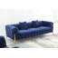 Ensemble de salon en velours 3 pièces-91460917