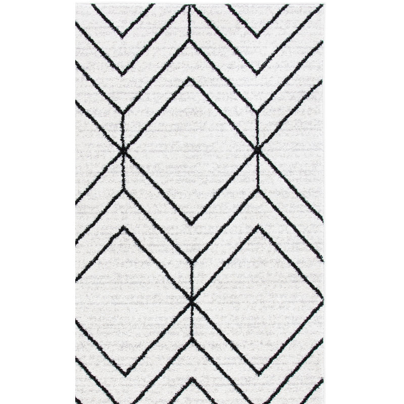 Tapis géométrique Marrufo Performance, Rectangle 3 pi x 5 pi