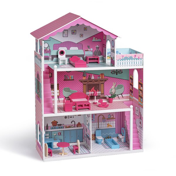 Sophia Doll House (ASSEMBLED and printed on waterproof photo paper  protected with cold laminating film), Kids Activity, Paper Dolls